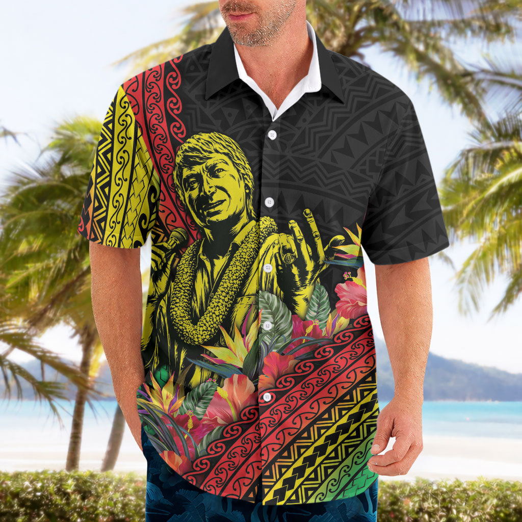 Retro Hawaiian Singer Hawaiian Shirt Polynesian Style Tropical Flowers LT05 - Polynesian Pride