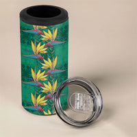 Hawaii Waikiki King 4 in 1 Can Cooler Tumbler Green Quilt With Pua Manu LT05 - Polynesian Pride