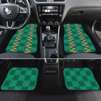 Hawaii Waikiki King Car Mats Green Quilt With Pua Manu LT05 Set 4pcs Green - Polynesian Pride