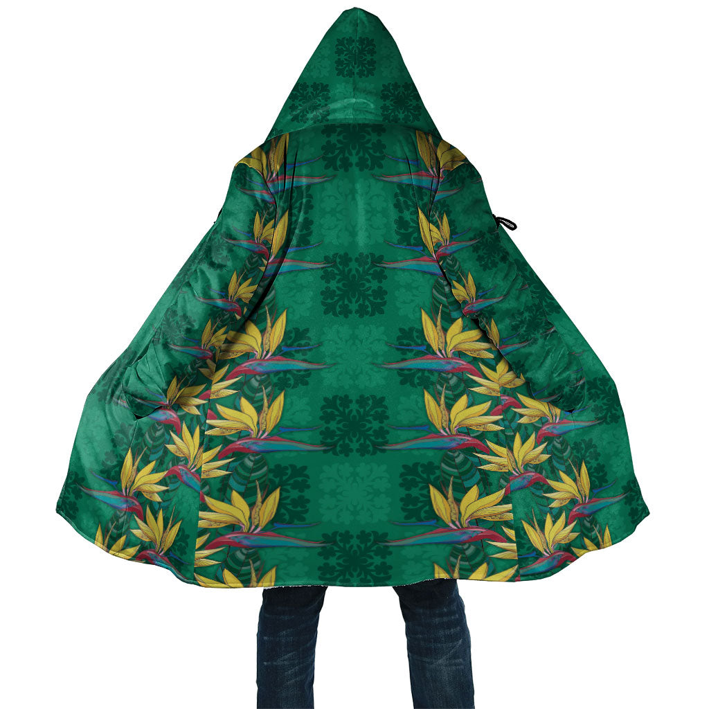 Hawaii Waikiki King Cloak Green Quilt With Pua Manu LT05 Unisex Green - Polynesian Pride