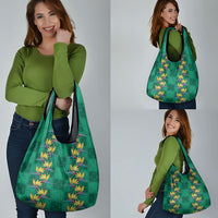 Hawaii Waikiki King Grocery Bag Green Quilt With Pua Manu LT05 - Polynesian Pride