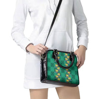 Hawaii Waikiki King Shoulder Handbag Green Quilt With Pua Manu LT05 - Polynesian Pride
