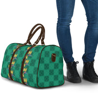 Hawaii Waikiki King Travel Bag Green Quilt With Pua Manu LT05 - Polynesian Pride