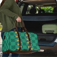 Hawaii Waikiki King Travel Bag Green Quilt With Pua Manu LT05 - Polynesian Pride