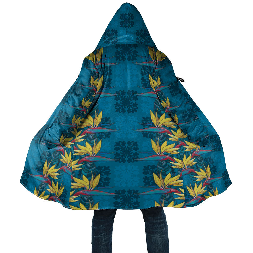 Hawaii Waikiki King Cloak Blue Quilt With Pua Manu LT05 Unisex Blue - Polynesian Pride