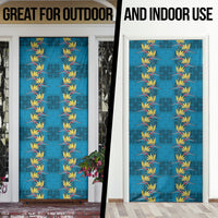 Hawaii Waikiki King Door Cover Blue Quilt With Pua Manu LT05 - Polynesian Pride
