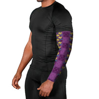 Hawaii Waikiki King Arm Sleeves Purple Quilt With Pua Manu LT05 - Polynesian Pride