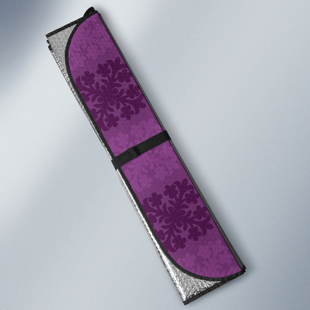 Hawaii Waikiki King Auto Sun Shade Purple Quilt With Pua Manu LT05 - Polynesian Pride