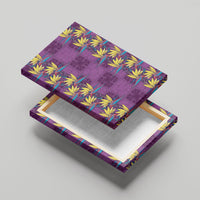 Hawaii Waikiki King Canvas Wall Art Purple Quilt With Pua Manu LT05 - Polynesian Pride