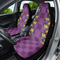 Hawaii Waikiki King Car Seat Cover Purple Quilt With Pua Manu LT05 - Polynesian Pride