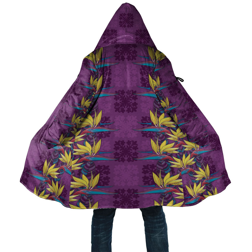 Hawaii Waikiki King Cloak Purple Quilt With Pua Manu LT05 Unisex Purple - Polynesian Pride