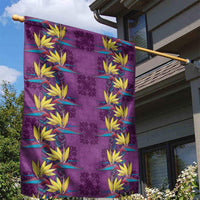 Hawaii Waikiki King Garden Flag Purple Quilt With Pua Manu LT05 - Polynesian Pride
