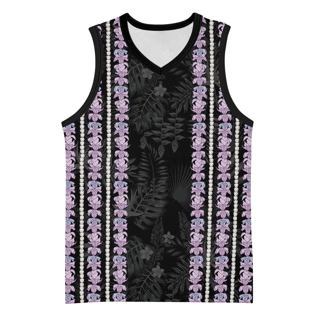 Hawaii Queen Liliuokalani Basketball Jersey Hawaiian Lei Pua Kalaunu LT05 Unisex Black - Polynesian Pride