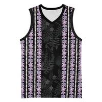 Hawaii Queen Liliuokalani Basketball Jersey Hawaiian Lei Pua Kalaunu LT05 Unisex Black - Polynesian Pride