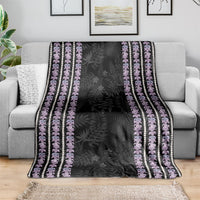 Hawaii Queen Liliuokalani Blanket Hawaiian Lei Pua Kalaunu LT05 - Polynesian Pride