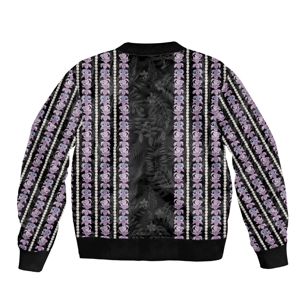 Hawaii Queen Liliuokalani Bomber Jacket Hawaiian Lei Pua Kalaunu LT05 - Polynesian Pride