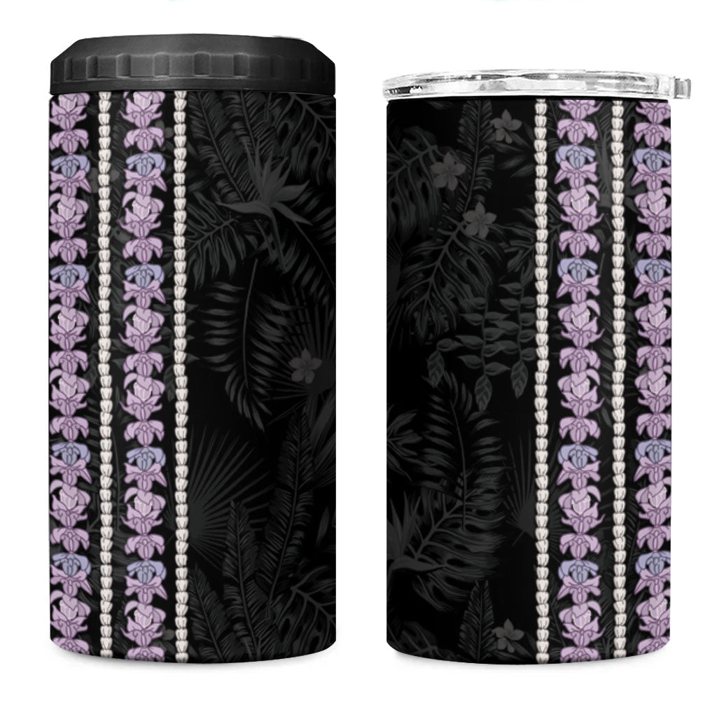 Hawaii Queen Liliuokalani 4 in 1 Can Cooler Tumbler Hawaiian Lei Pua Kalaunu