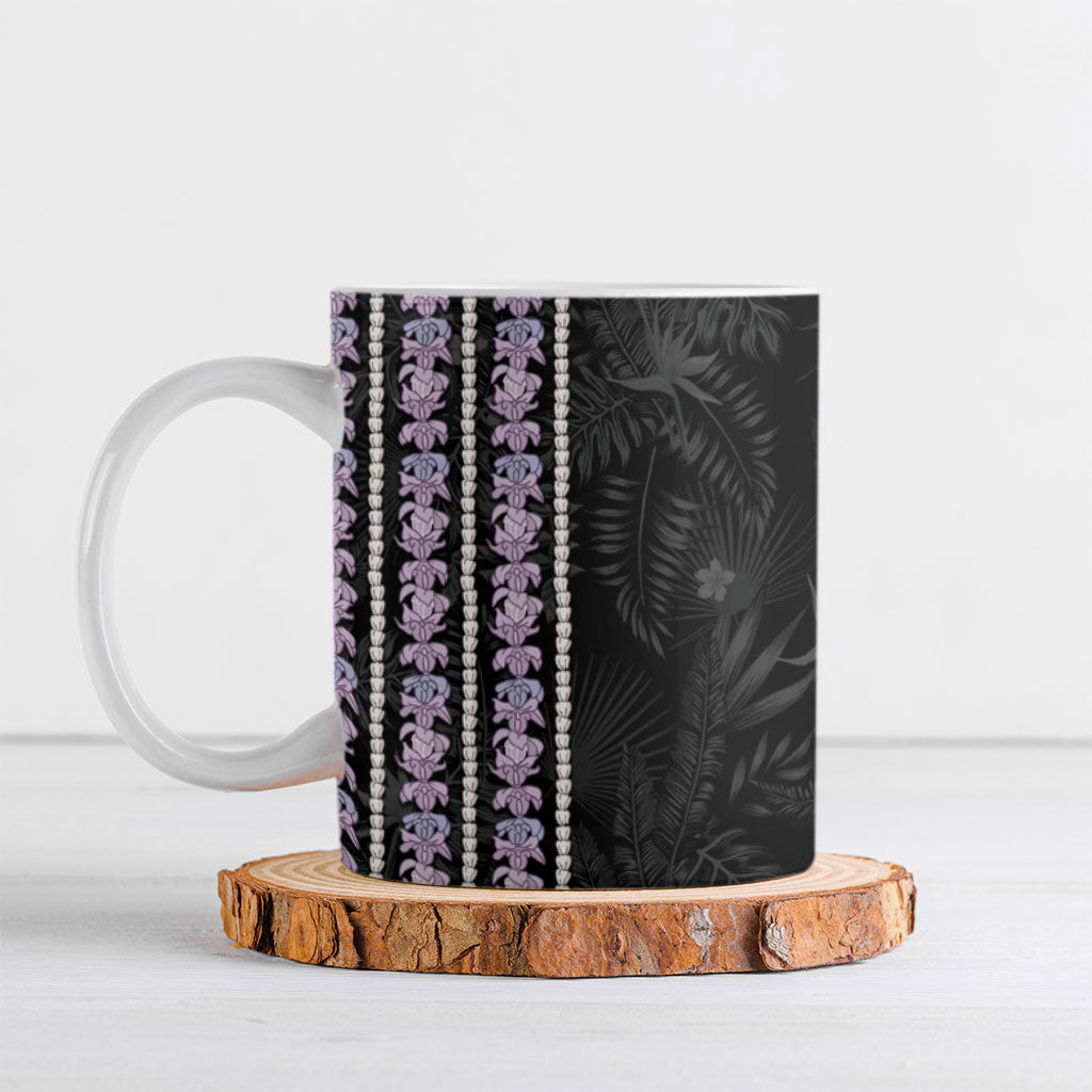 Hawaii Queen Liliuokalani Ceramic Mug Hawaiian Lei Pua Kalaunu