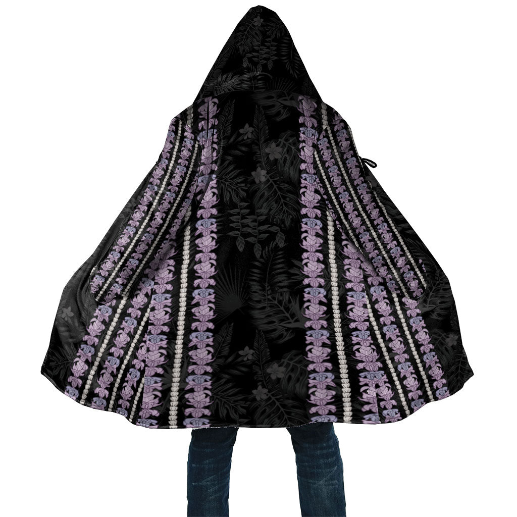 Hawaii Queen Liliuokalani Cloak Hawaiian Lei Pua Kalaunu LT05 Unisex Black - Polynesian Pride