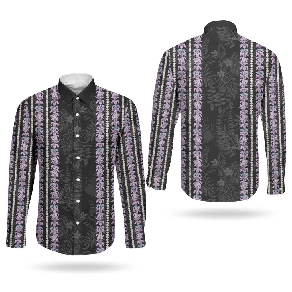 Hawaii Queen Liliuokalani Couples Matching Summer Maxi Dress and Long Sleeve Button Shirt Hawaiian Lei Pua Kalaunu LT05 - Polynesian Pride