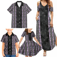 Hawaii Queen Liliuokalani Family Matching Summer Maxi Dress and Hawaiian Shirt Hawaiian Lei Pua Kalaunu LT05 - Polynesian Pride