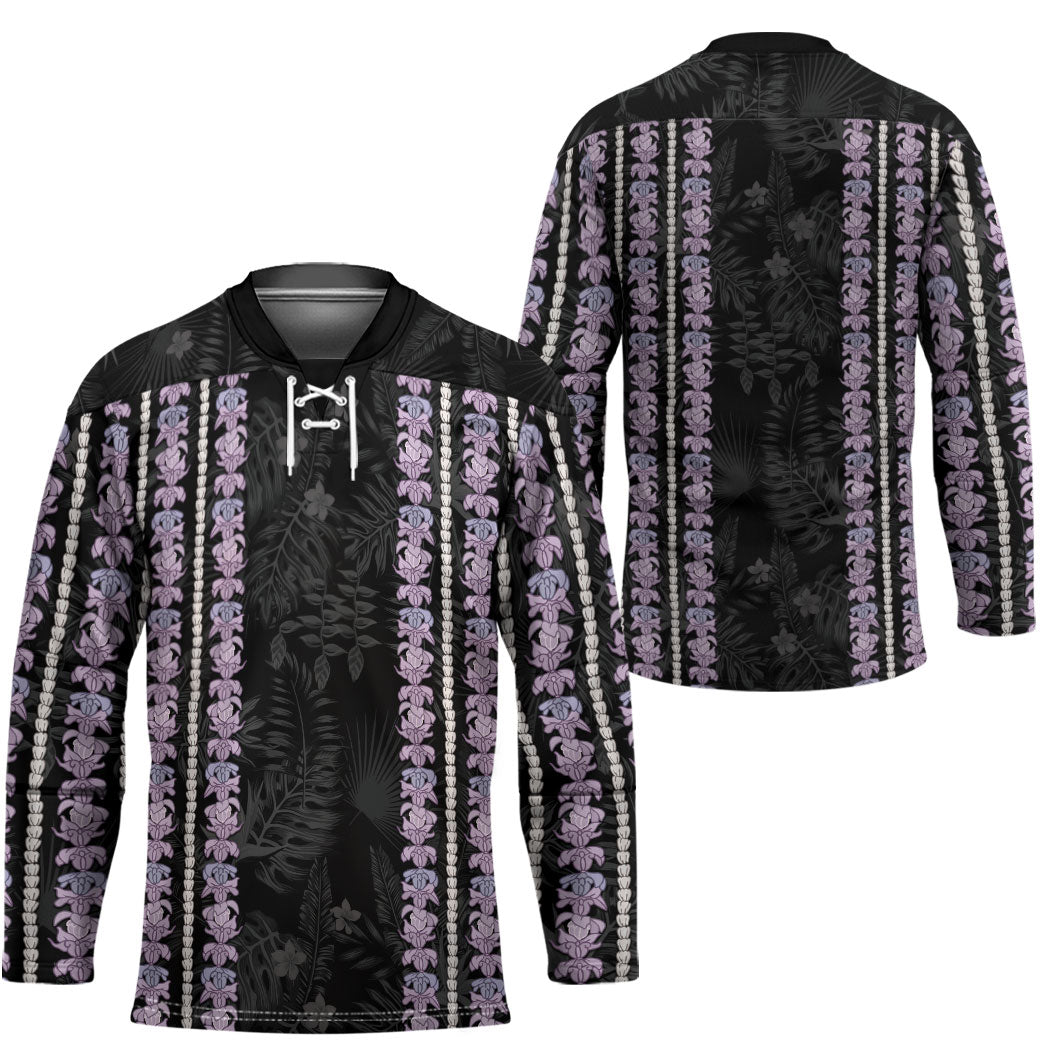 Hawaii Queen Liliuokalani Hockey Jersey Hawaiian Lei Pua Kalaunu LT05 - Polynesian Pride