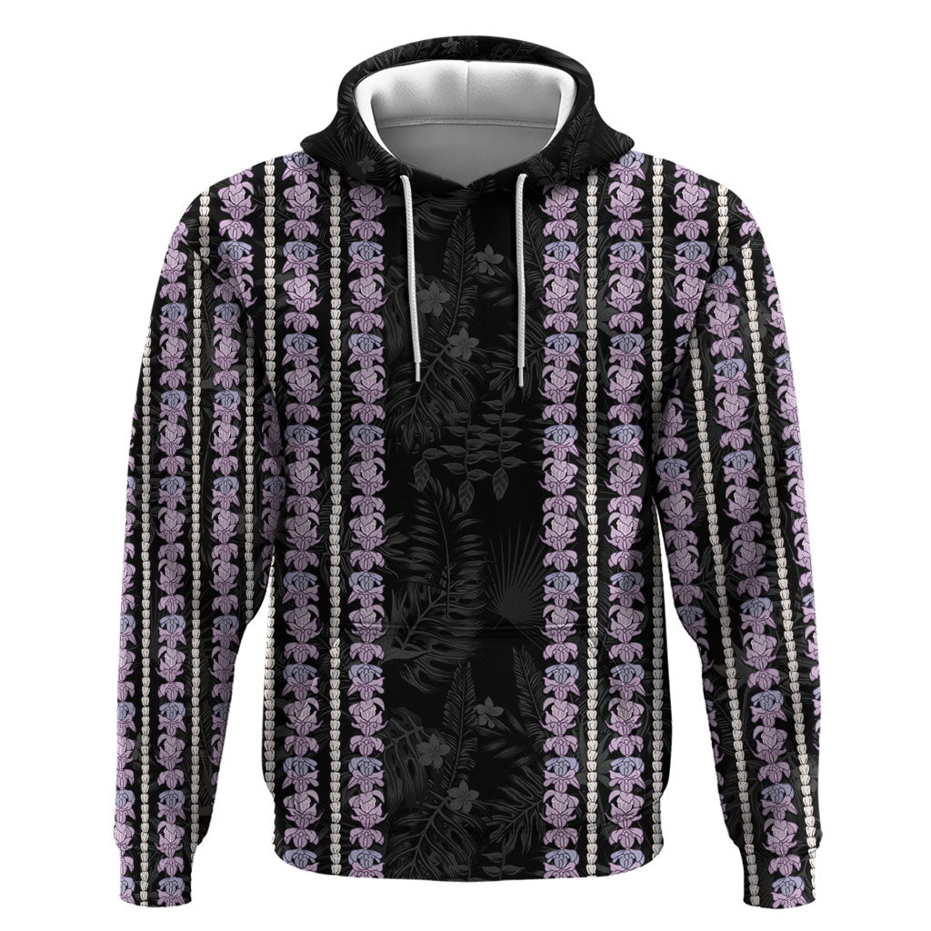 Hawaii Queen Liliuokalani Hoodie Hawaiian Lei Pua Kalaunu LT05 Pullover Hoodie Black - Polynesian Pride