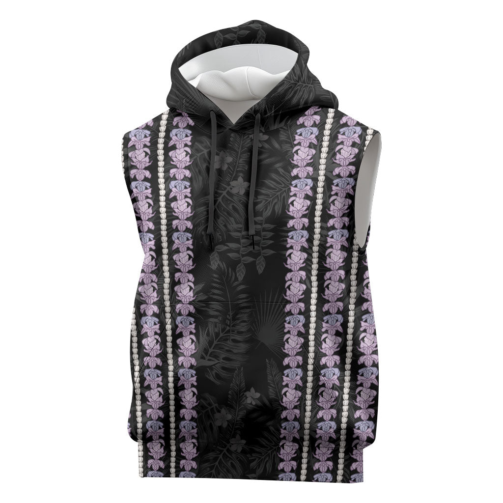 Hawaii Queen Liliuokalani Sleeveless Hoodie Hawaiian Lei Pua Kalaunu