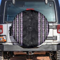 Hawaii Queen Liliuokalani Spare Tire Cover Hawaiian Lei Pua Kalaunu LT05 Black - Polynesian Pride