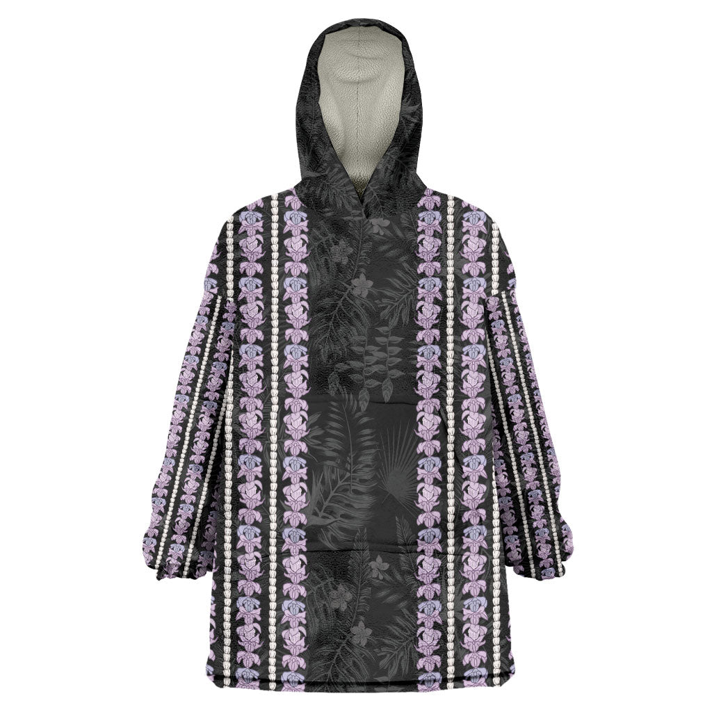 Hawaii Queen Liliuokalani Wearable Blanket Hoodie Hawaiian Lei Pua Kalaunu