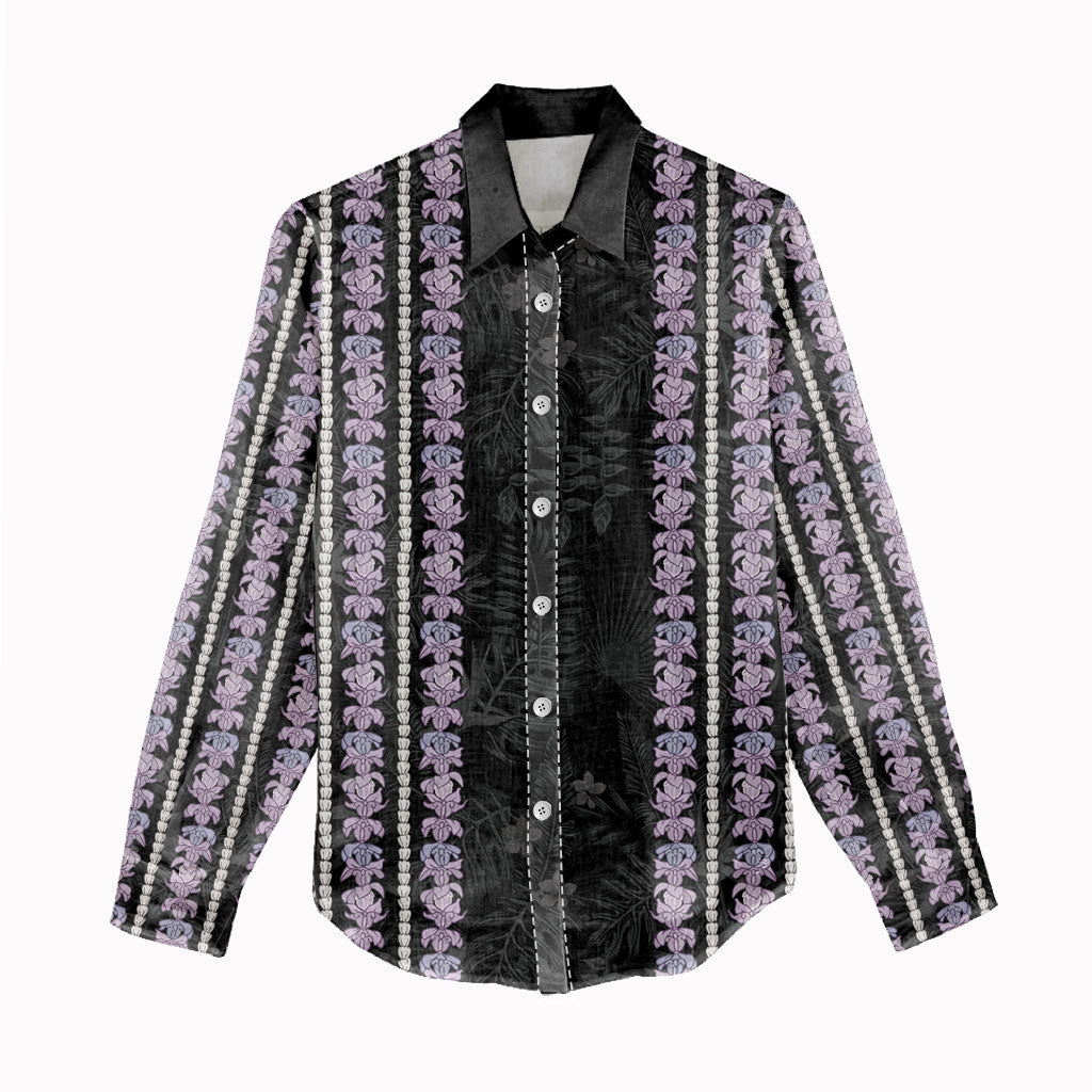 Hawaii Queen Liliuokalani Women Casual Shirt Hawaiian Lei Pua Kalaunu LT05 - Polynesian Pride