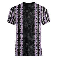 Hawaii Queen Liliuokalani Women V-Neck T-Shirt Hawaiian Lei Pua Kalaunu LT05 - Polynesian Pride