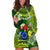 Personalized Cook Islands Hoodie Dress Coat Of Arms Plumeria Polynesian Turtle LT05 Green - Polynesian Pride