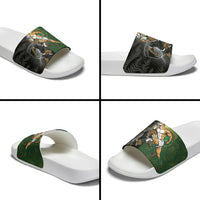 South Africa And New Zealand Slide Sandals Springboks And Kiwis Rugby Rivalry