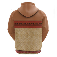 Island Elder Inspired Costume Hoodie Polynesian Tribal Pattern