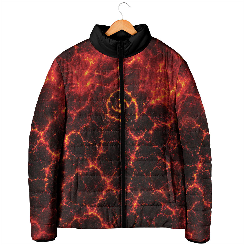 Lava Monster Costume Padded Jacket Fiery Lava Spiral