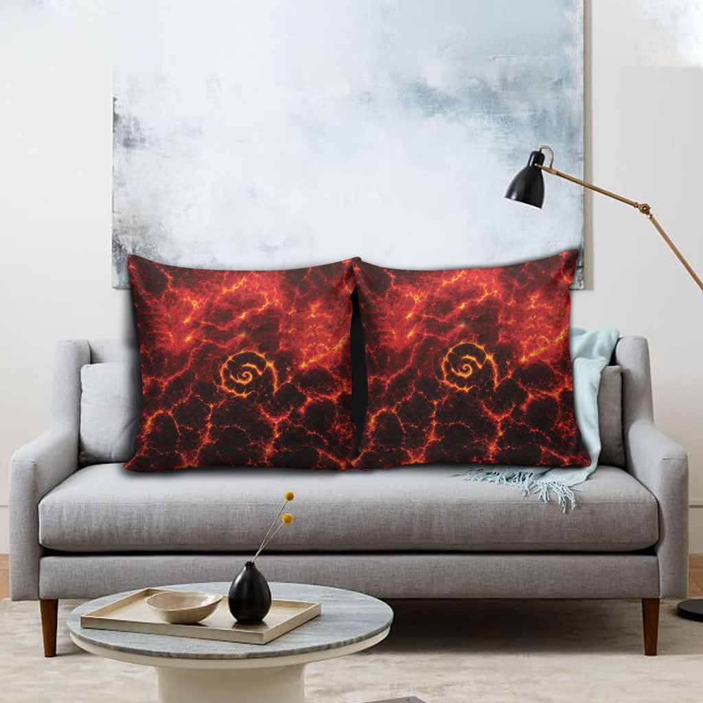 Lava Monster Costume Pillow Cover Fiery Lava Spiral
