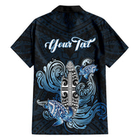 Personalised Polynesia Go Surfing Family Matching Puletasi Dress and Hawaiian Shirt The Pacific Wave Of Water LT05 - Polynesian Pride