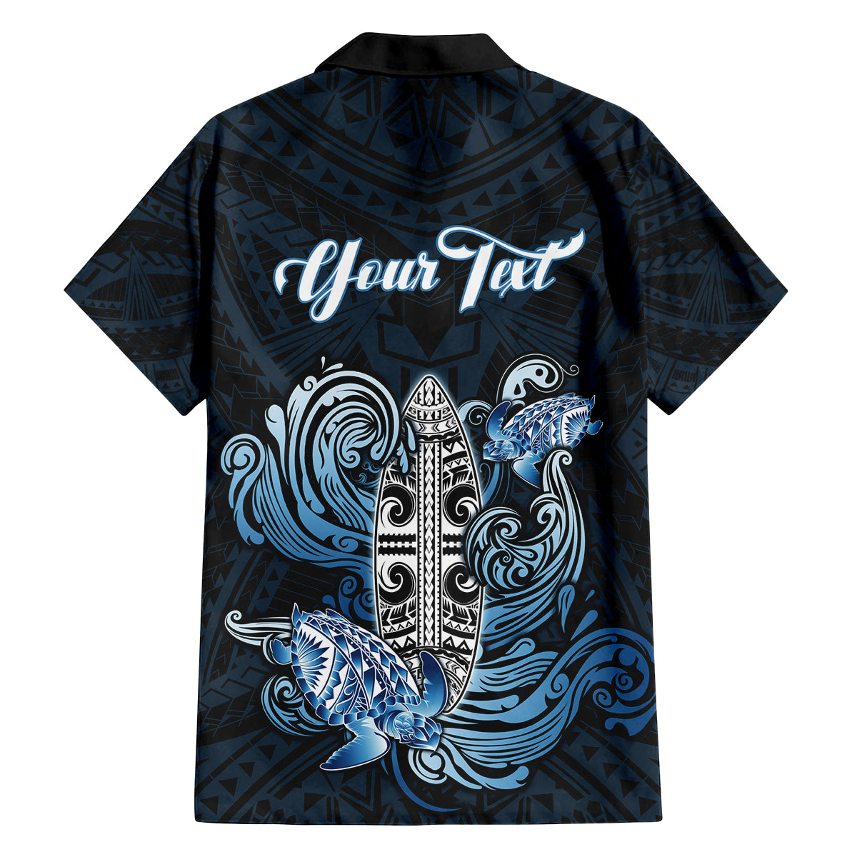 Personalised Polynesia Go Surfing Family Matching Tank Maxi Dress and Hawaiian Shirt The Pacific Wave Of Water LT05 - Polynesian Pride