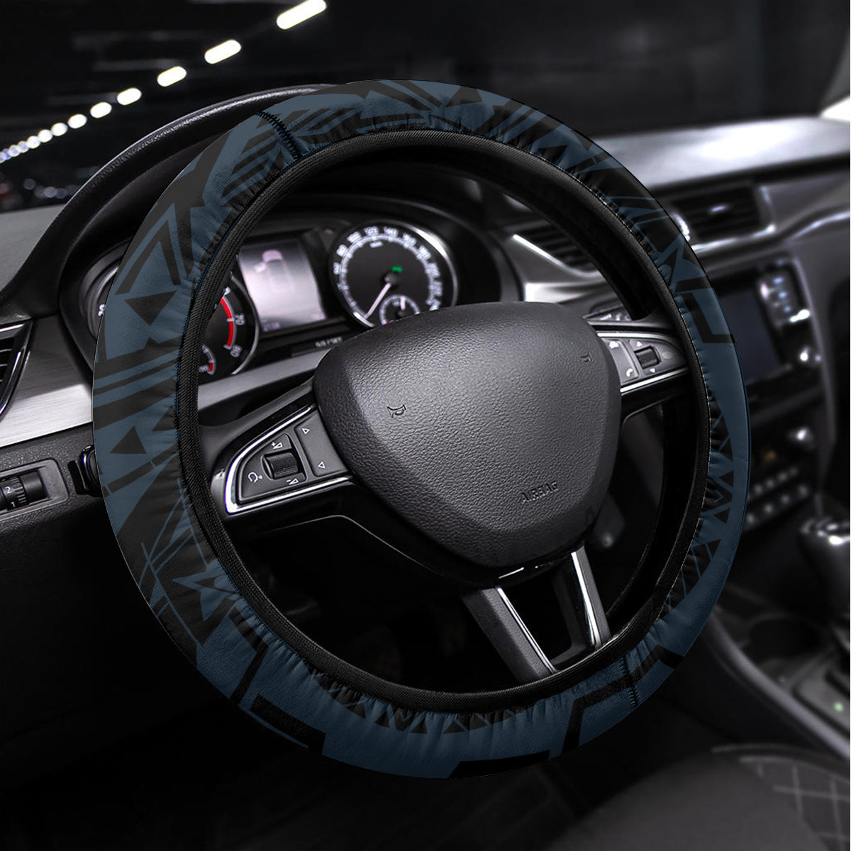 Polynesia Go Surfing Steering Wheel Cover The Pacific Wave Of Water LT05 Universal Fit Blue - Polynesian Pride