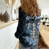 Personalised Polynesia Go Surfing Women Casual Shirt The Pacific Wave Of Water LT05 - Polynesian Pride
