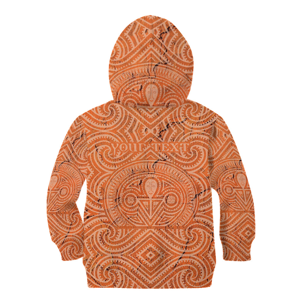 Personalised Lapita Culture Kid Hoodie Iconic Double Face Pattern LT05 - Polynesian Pride