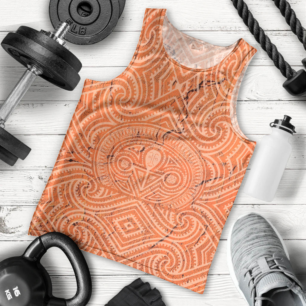 Personalised Lapita Culture Men Tank Top Iconic Double Face Pattern LT05 - Polynesian Pride