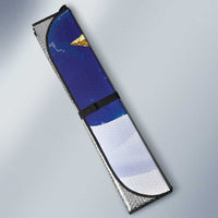 Samoa Christmas Auto Sun Shade Snow Globe With Samoan Santa - Polynesian Pride