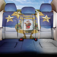 Samoa Christmas Back Car Seat Cover Snow Globe With Samoan Santa - Polynesian Pride