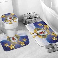 Samoa Christmas Bathroom Set Snow Globe With Samoan Santa - Polynesian Pride