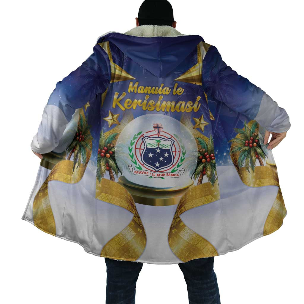 Samoa Christmas Cloak Snow Globe With Samoan Santa - Polynesian Pride