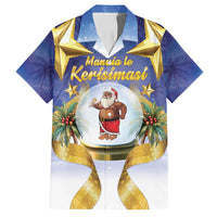 Samoa Christmas Family Matching Summer Maxi Dress and Hawaiian Shirt Snow Globe With Samoan Santa - Polynesian Pride