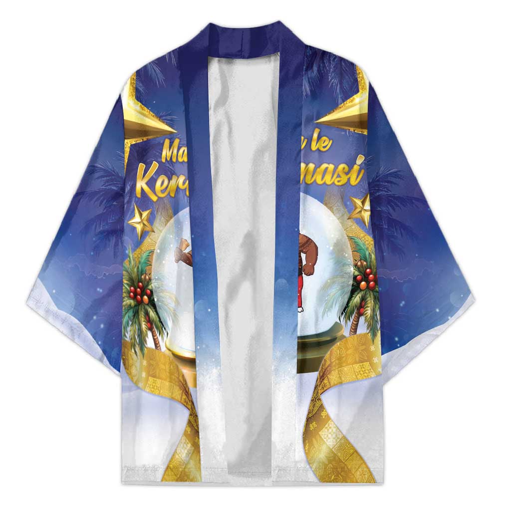 Samoa Christmas Kimono Snow Globe With Samoan Santa - Polynesian Pride