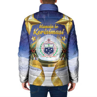 Samoa Christmas Padded Jacket Snow Globe With Samoan Santa LT05 - Polynesian Pride